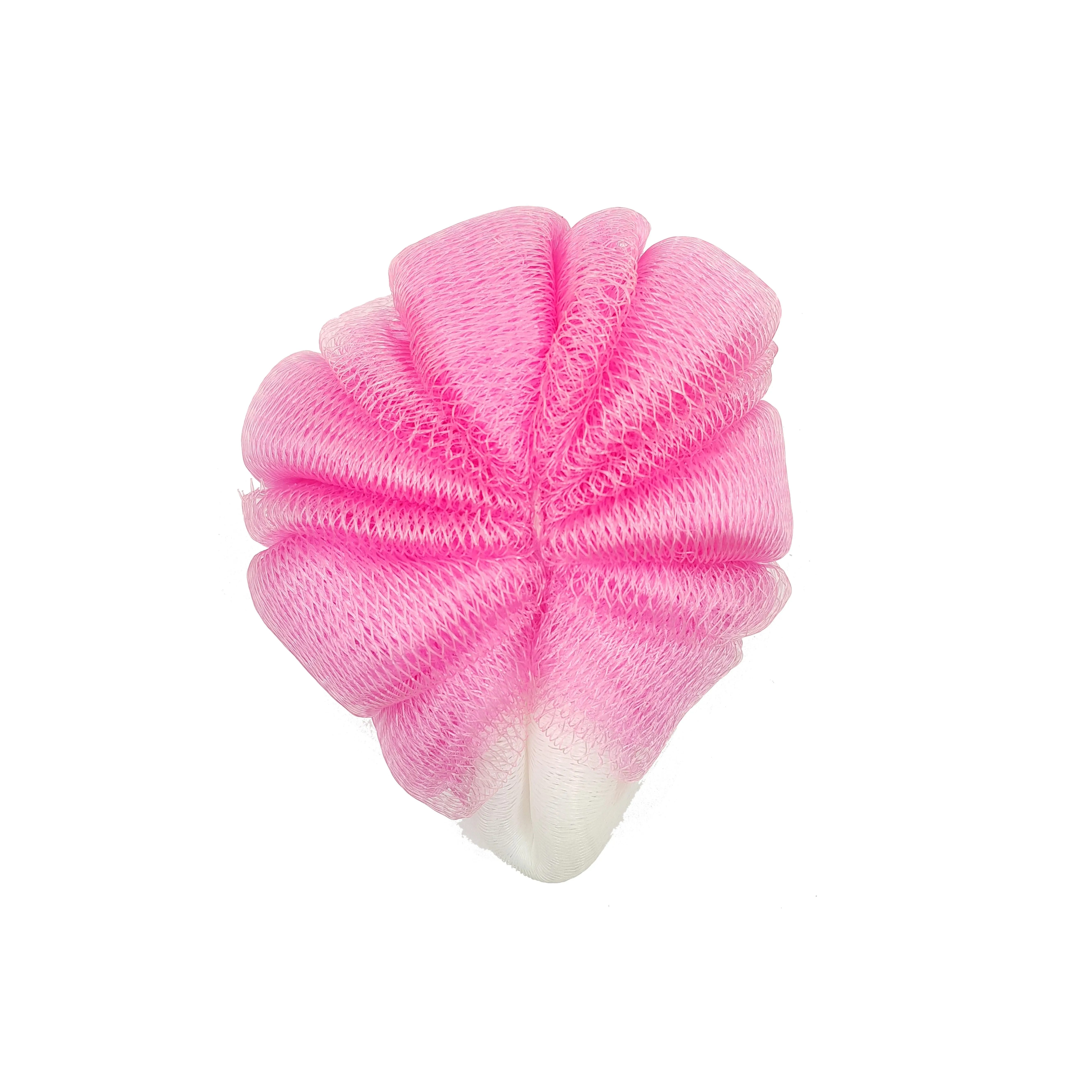 Majestique Oval Loofah Mesh Bath Shower Sponge (Color May Vary)