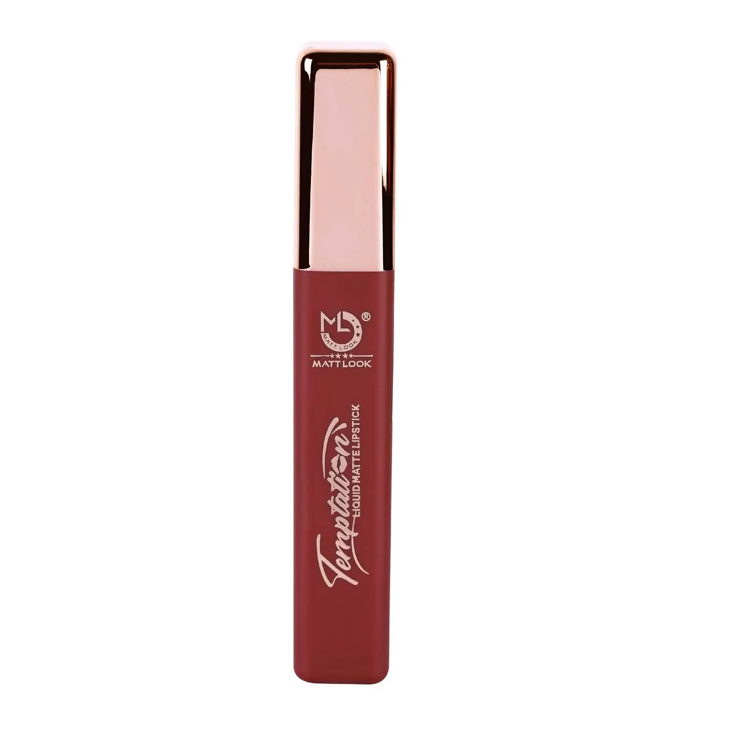 Matt look Lip Makeup Temptation Liquid Matte Lipstick, Caramel (5ml)