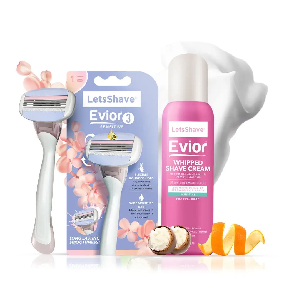 LetsShave Evior 3 Manual Shaving Trial Kit