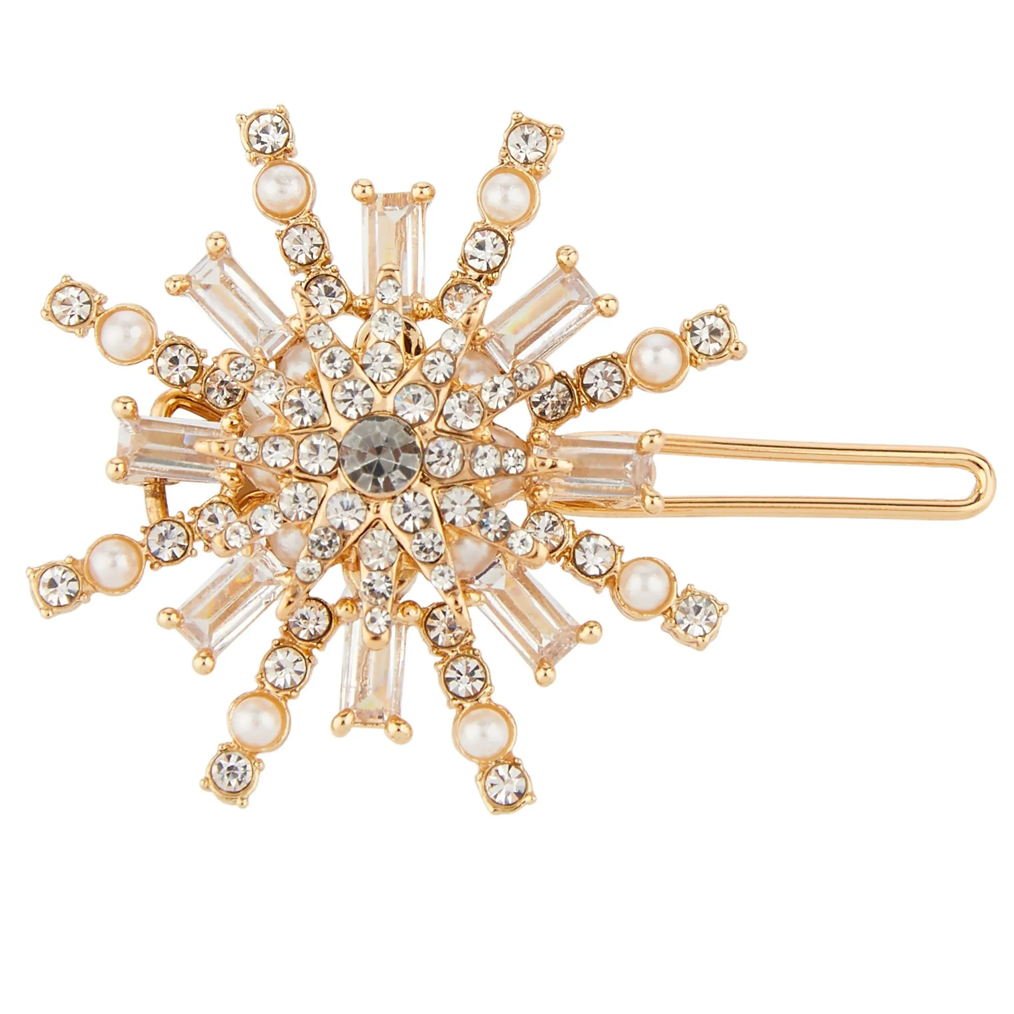 Accessorize London Starburst Sparkle Clip With Cubic Zirconia