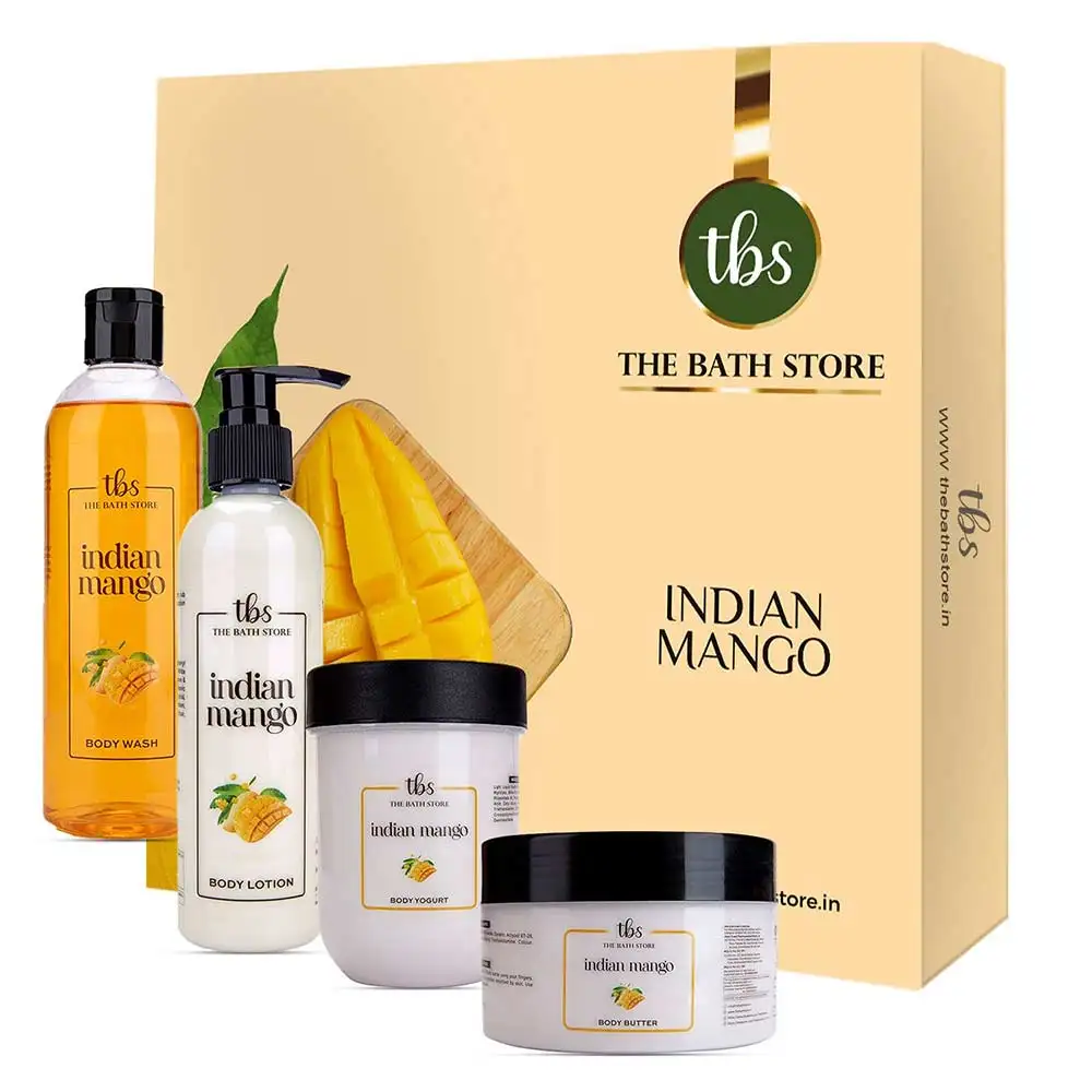 The Bath Store Indian Mango Combo (Body Butter, Wash, Yogurt, Lotion),  4 Piece(s)/Pack  for All Skin Type