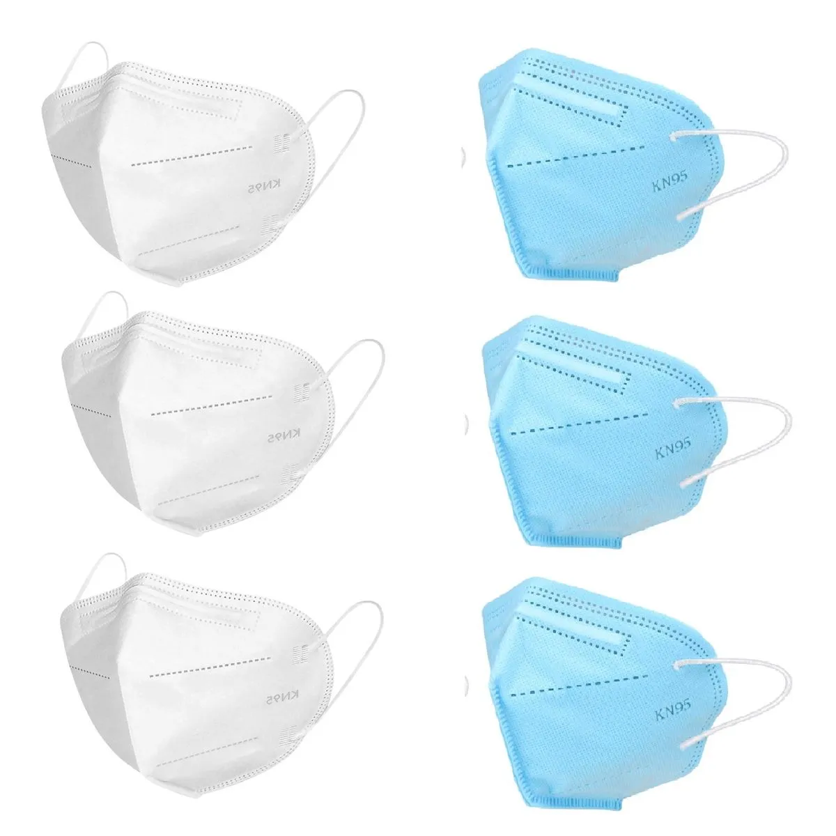 OOMPH Pack Of 6 Anti-pollution Reusable 5-layer Mask - Multicolor