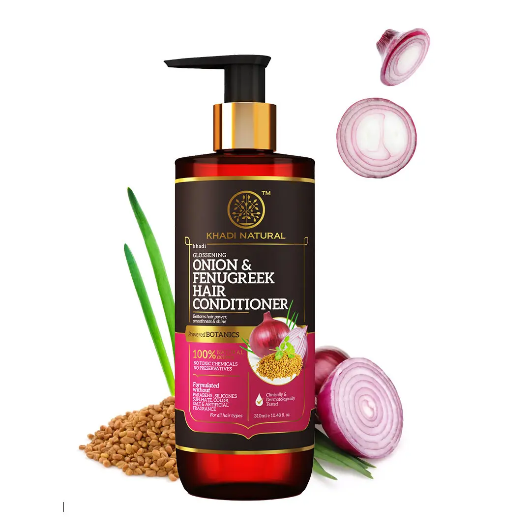 Khadi Natural Onion & Fenugreek Hair Conditioner| Reduce Hair Fall - (310ml)