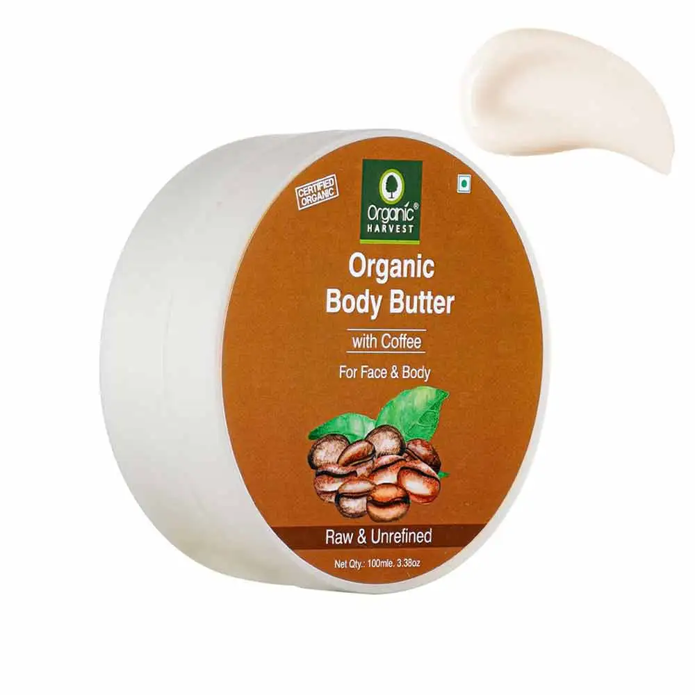 Organic Harvest Organic Body Butter Cream,  100 ml  for Face & Body