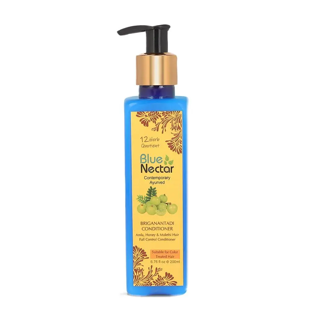 Blue Nectar Briganantadi Hair Fall control Conditioner with Amla, Honey & Mulethi (12 Herbs, 200 ml)