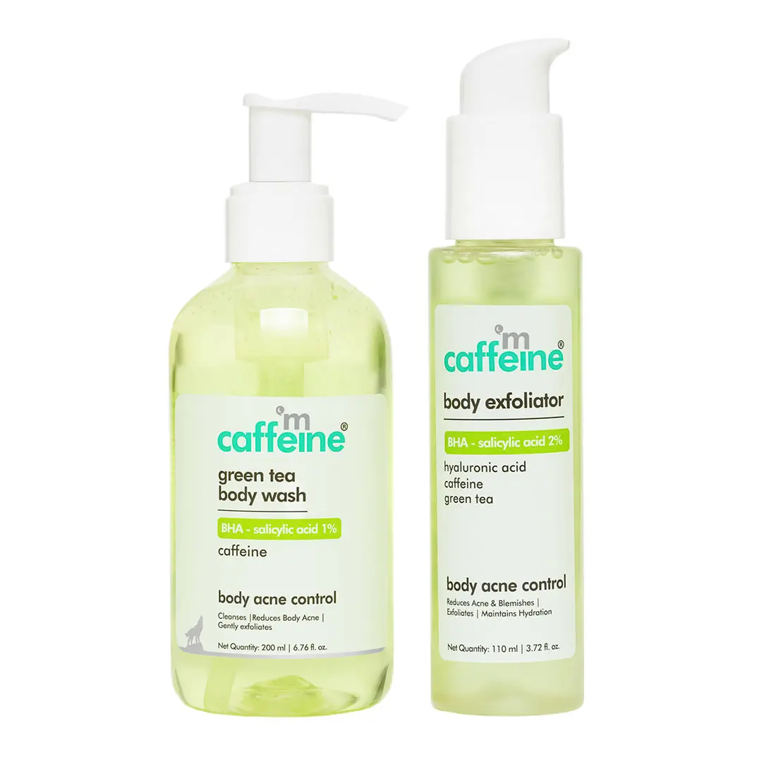 mCaffeine Green Tea & BHA Body Acne Control Kit