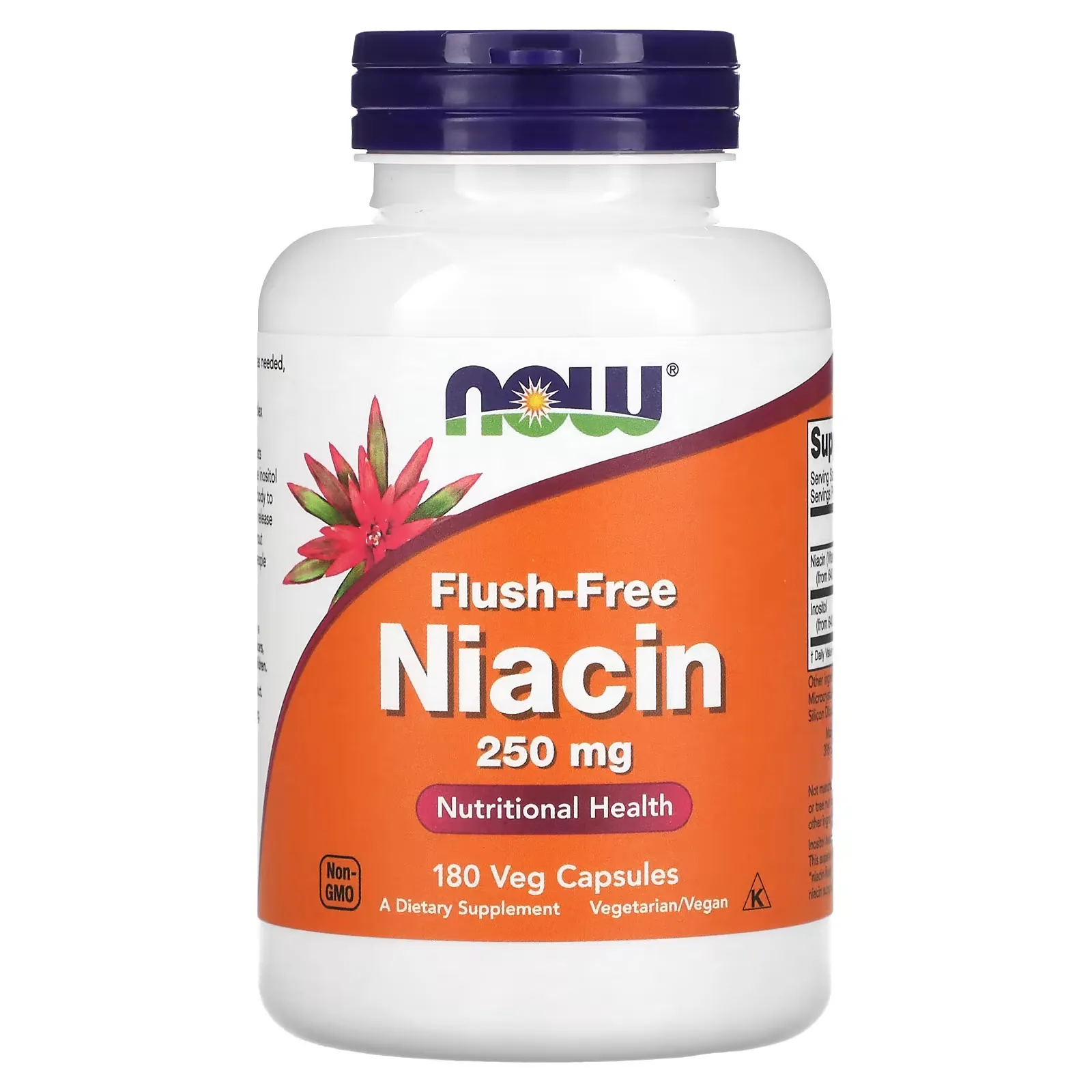 Flush-Free Niacin, 250 mg, 180 Veg Capsules