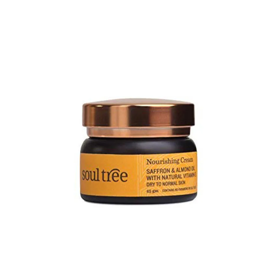 SoulTree Nourishing Cream - Saffron & Almond Oil with Natural Vitamin E