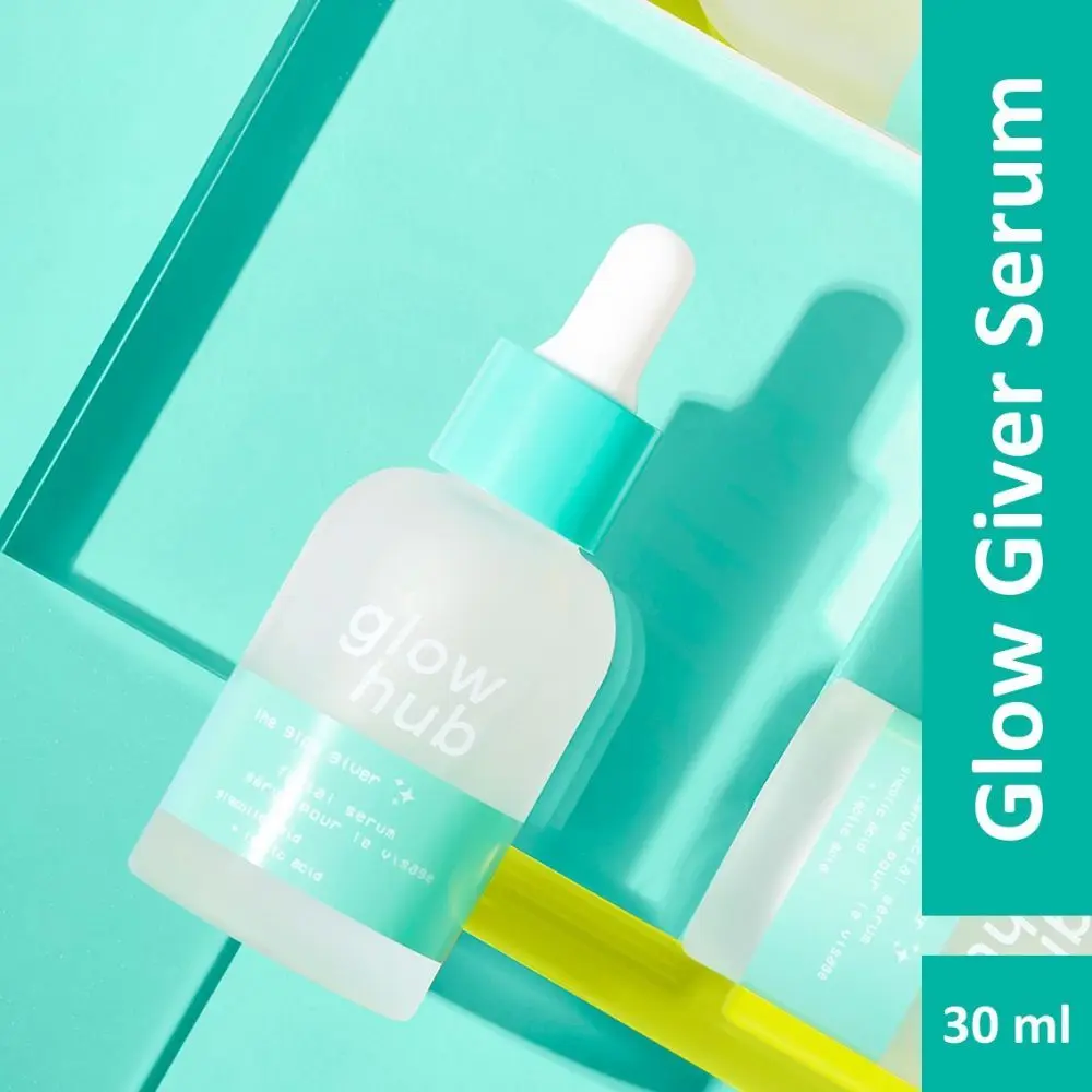 Glow Hub | Glow Giver Serum (30ml) | Lactic & Glycolic Acid | Smoothing, Brightening, Exfoliating