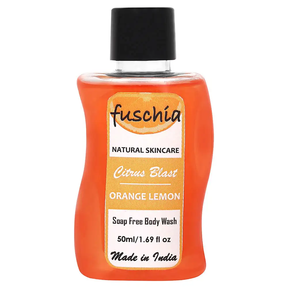 Fuschia Soap Free Body Wash,  50 ml  Citrus Blast Orange Lemon