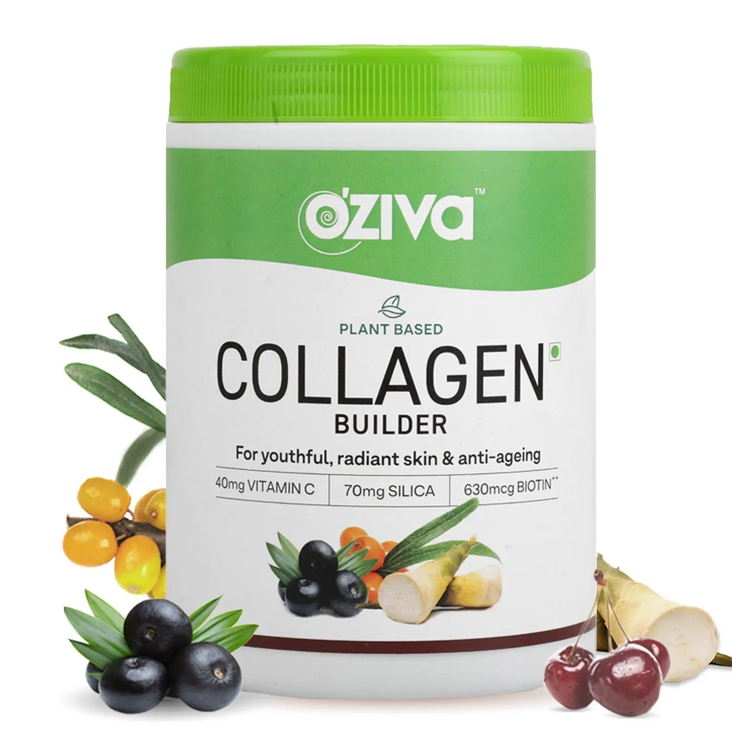 OZiva Youthful Skin Combo (Plant Based Collagen Builder + Skin Vitamins)