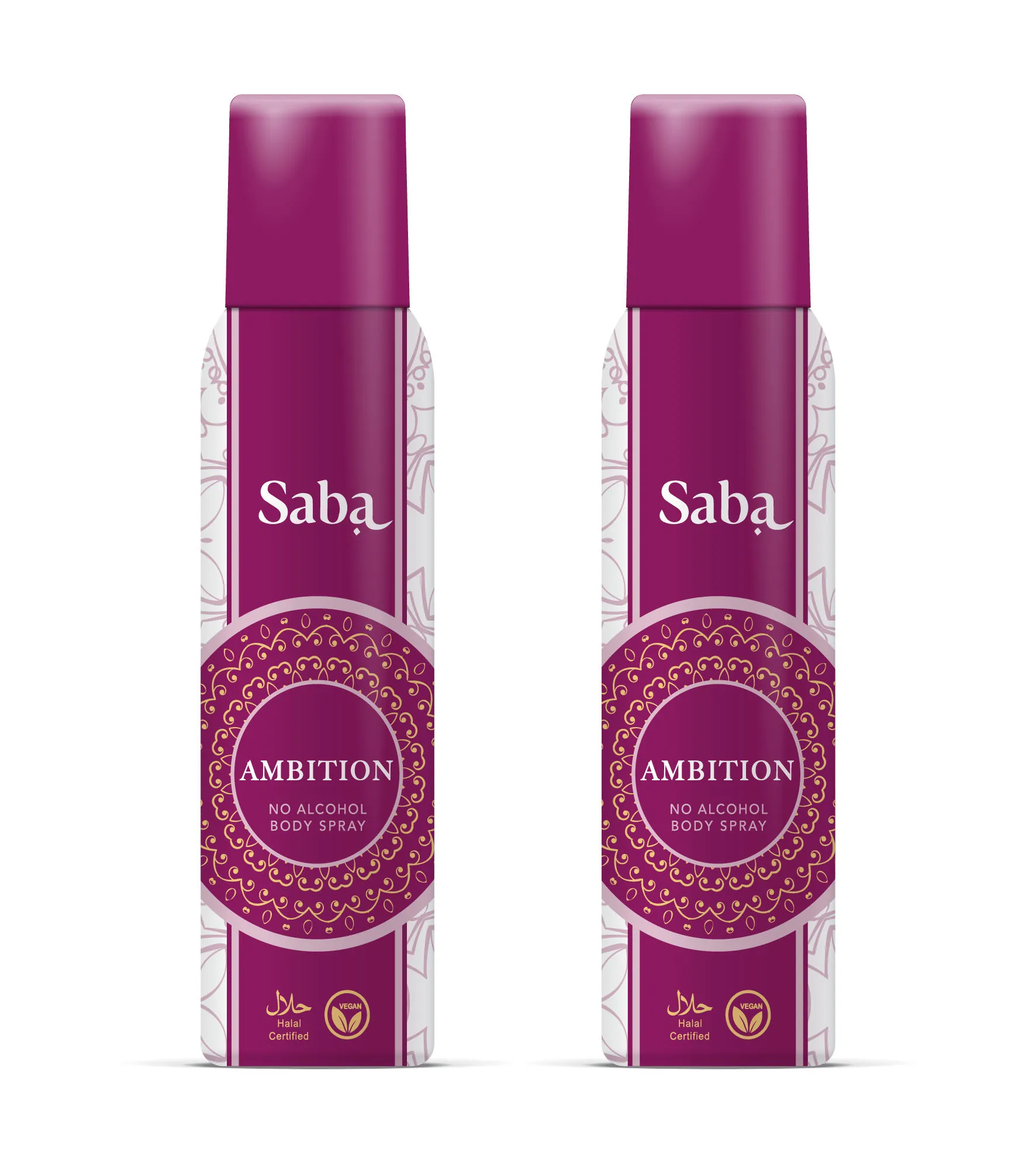 Saba Ambition Deodorant No Alcohol Body Spray (pack Of 2)