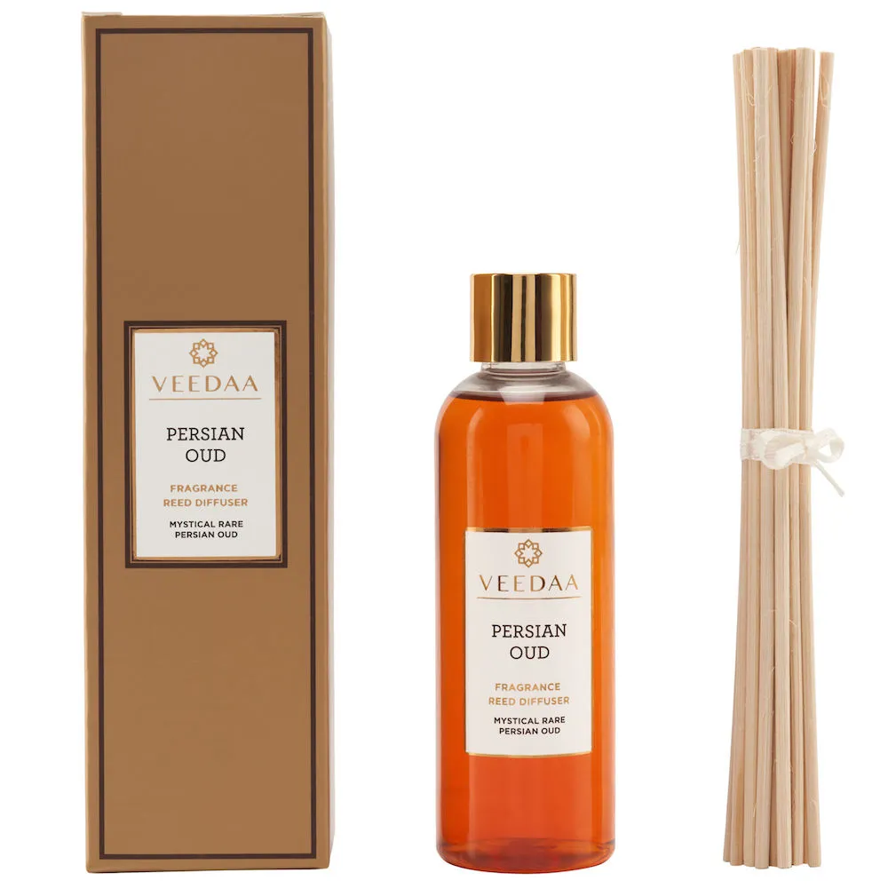 Veedaa Candles Persian Oud Diffuser Oil Refill & Reeds Set