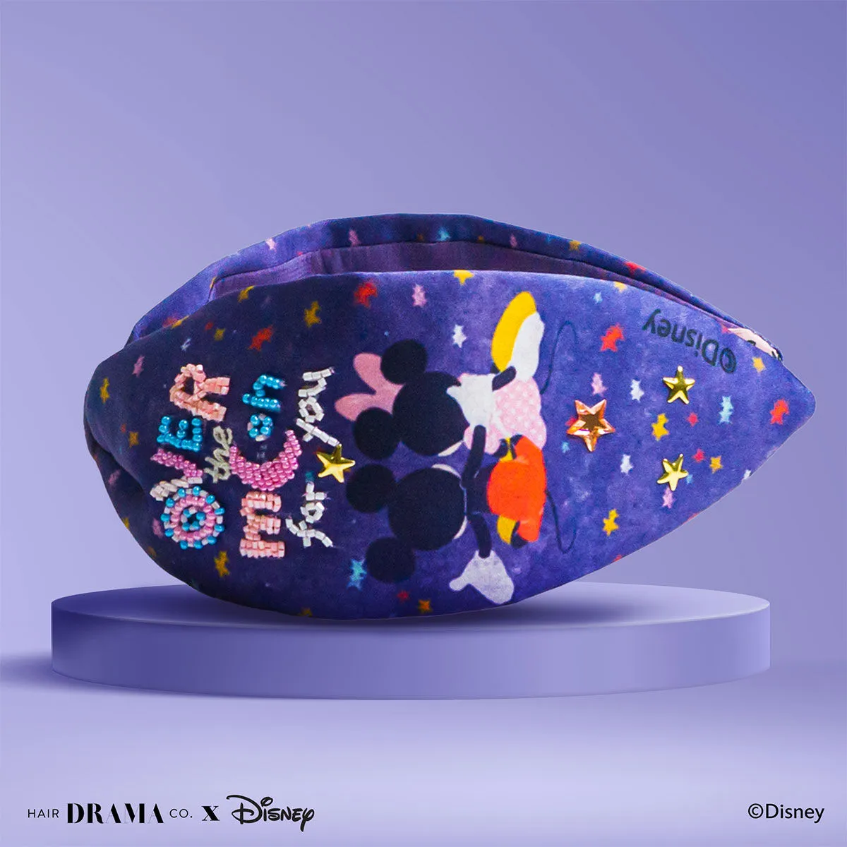 Hair Drama Co. x Disney Mickey & Minnie Moon Knotted Headband