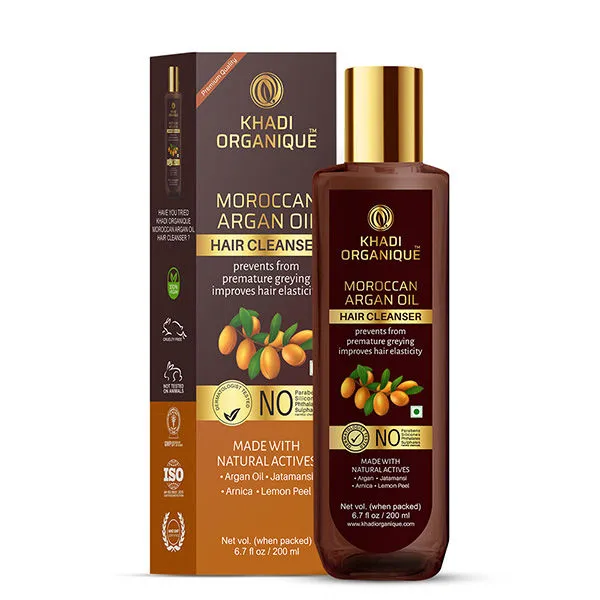 Khadi Organique Moroccan Argan Oil Hair Cleanser With Natural Extracts