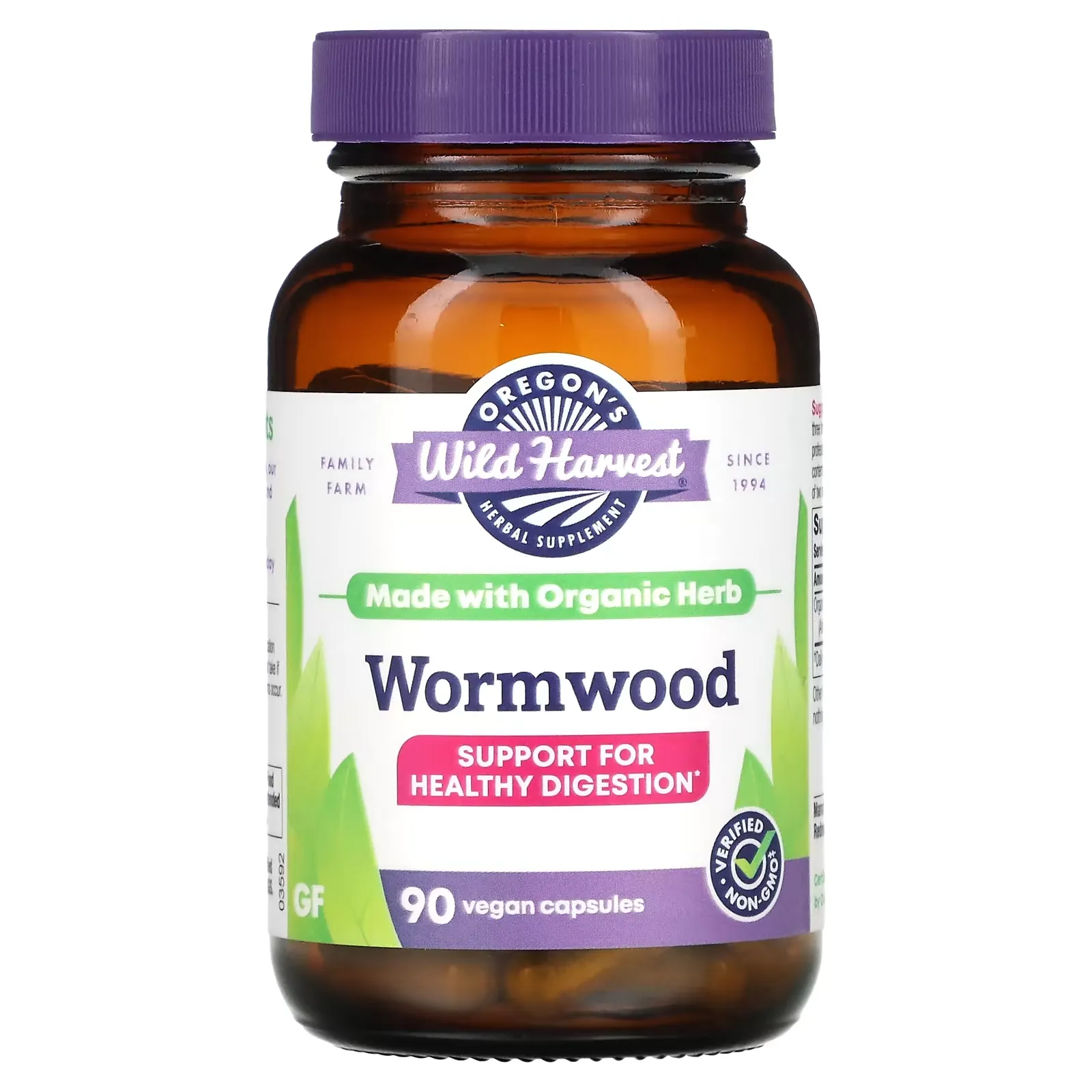 Wormwood, 90 Vegan Capsules