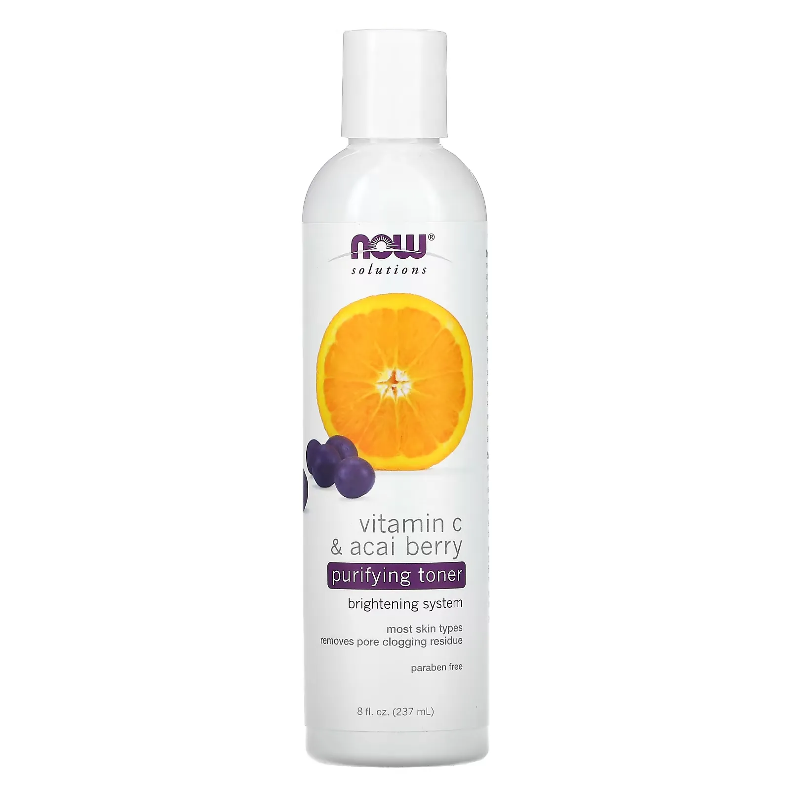 Solutions, Purifying Toner, Vitamin C & Acai Berry, 8 fl oz (237 ml)