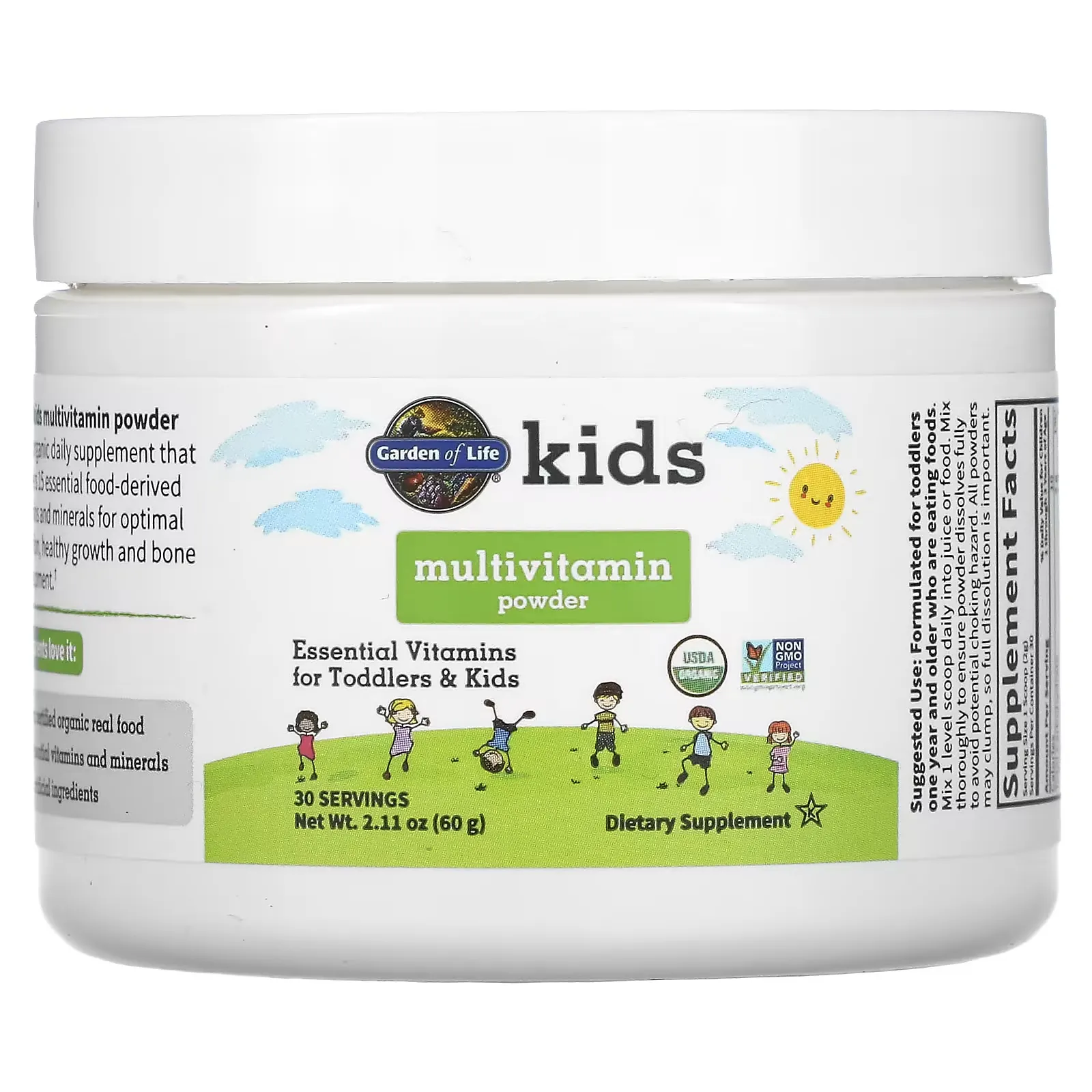 Kids Multivitamin Powder,  2.11 oz (60 g)