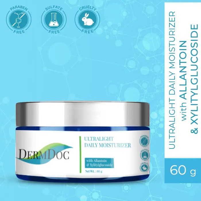 Dermdoc Ultra Light Daily Mositurizer With Allantoin & Xylitylglucoside (60 g)