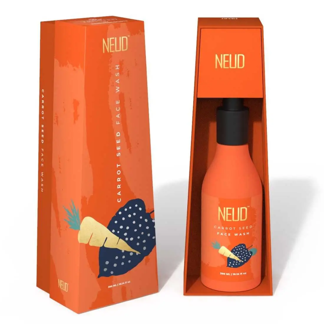 NEUD Carrot Seed Premium Face Wash for Men & Women (300 ml)