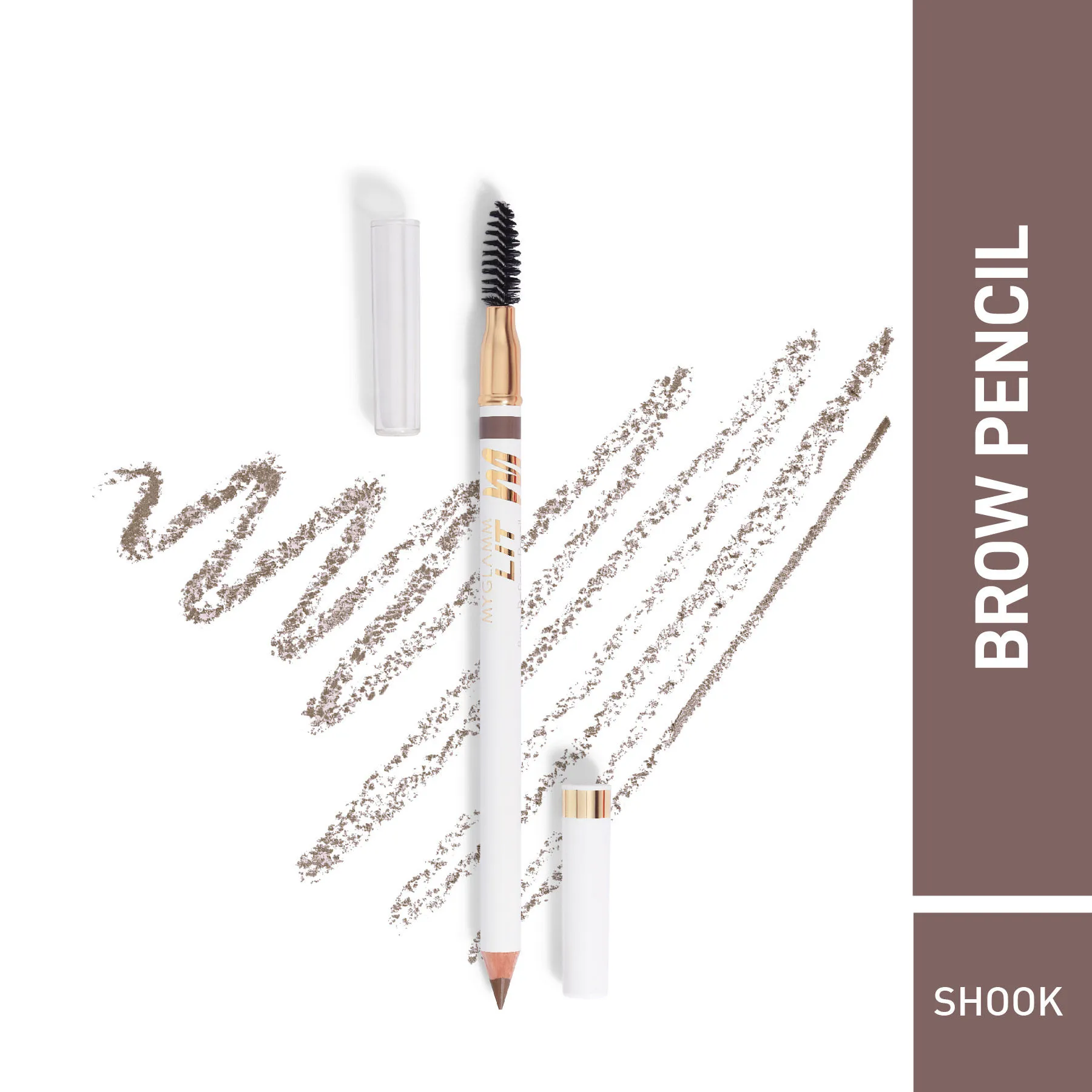 MyGlamm LIT Brow Definer Pencil-Shook