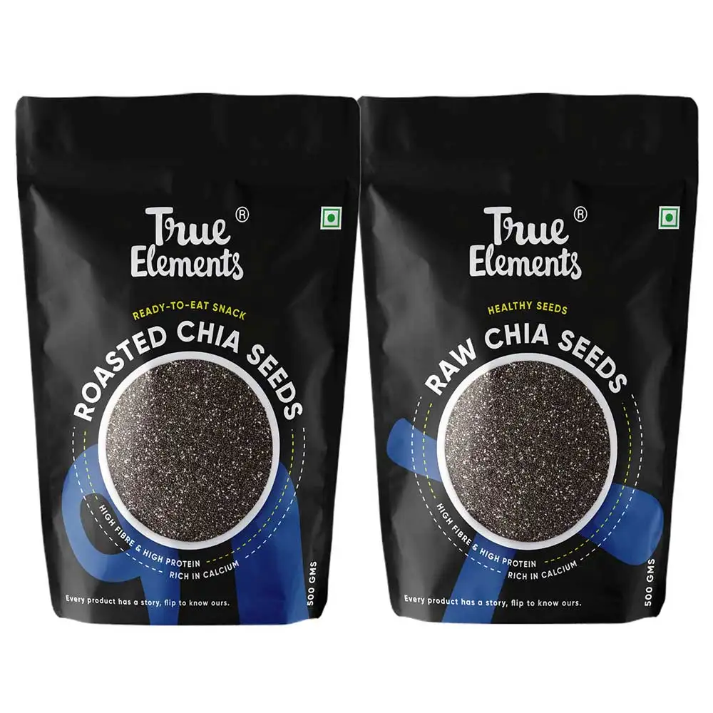 True Elements Raw & Roasted Chia Seeds Weightloss Combo,  2 Piece(s)/Pack  Unflavoured