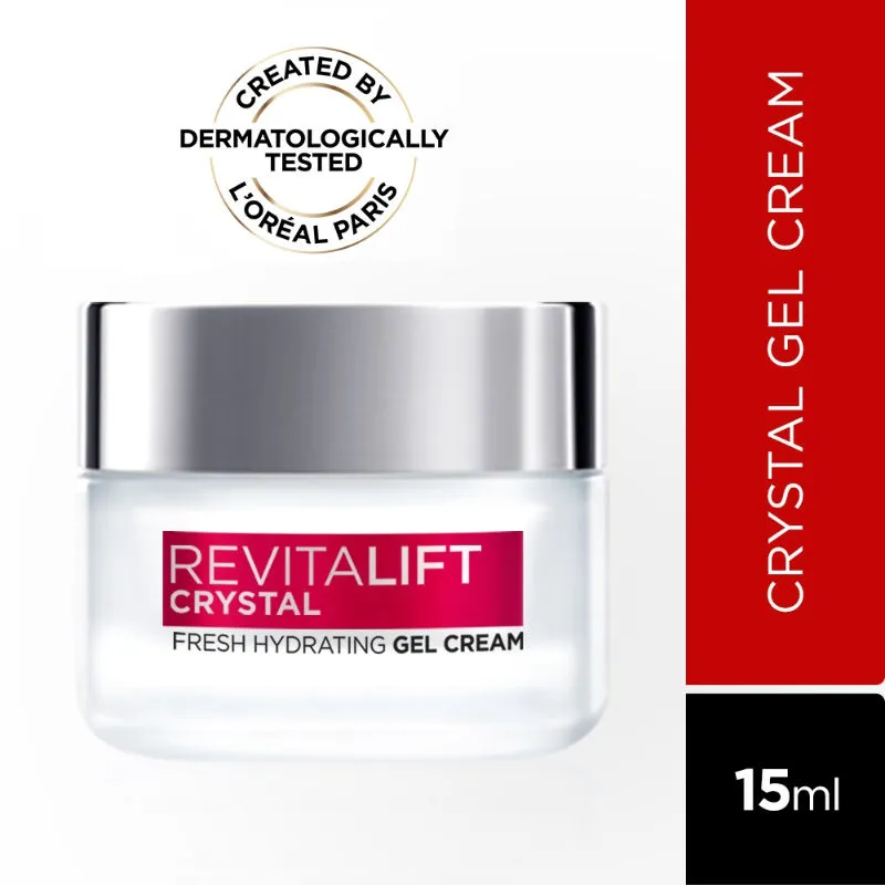 L'Oreal Paris Revitalift Crystal Gel Cream | Oil-Free Face Moisturizer With Salicylic Acid