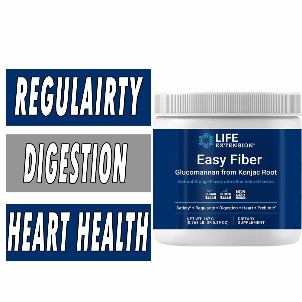 Life Extension Easy Fiber - Orange Flavored - 167 Grams