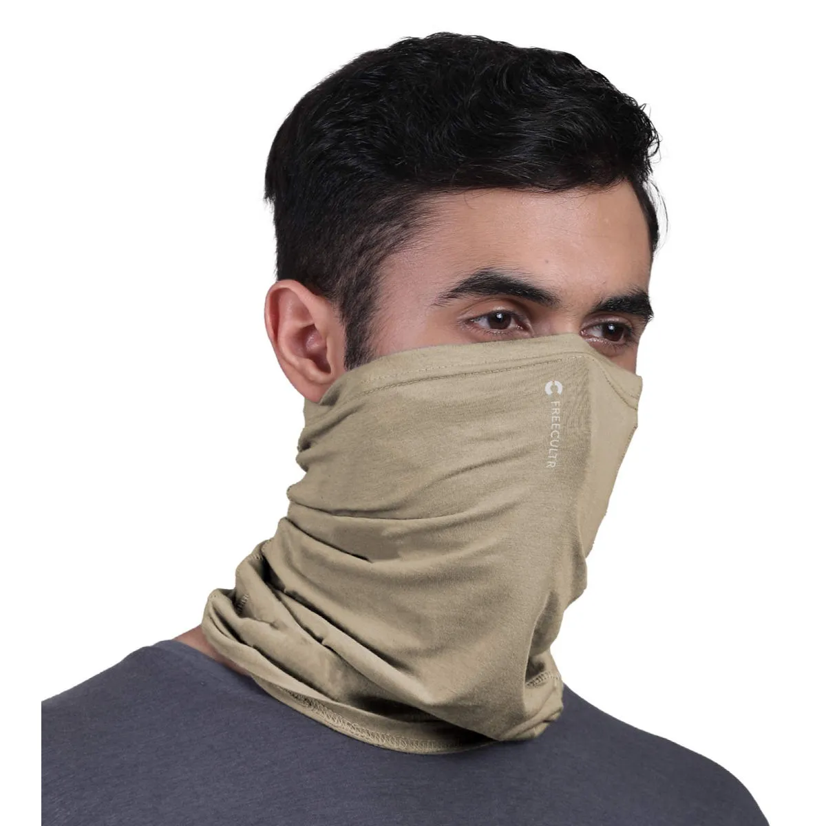 FREECULTR Unisex Plain Bamboo Bandana Anti Microbial Multipurpose Cloth Face Mask