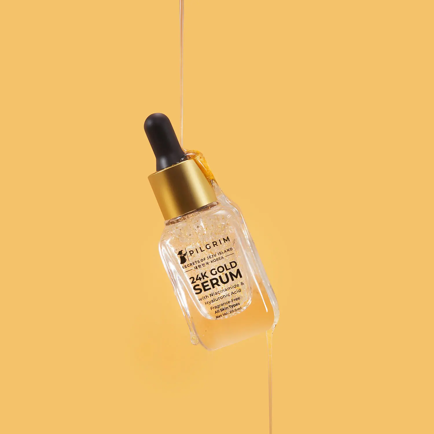 Pilgrim 24K Gold Serum With Niacinamide & Hyaluronic Acid | Fragrance free | For All Skin types | (20 ml)