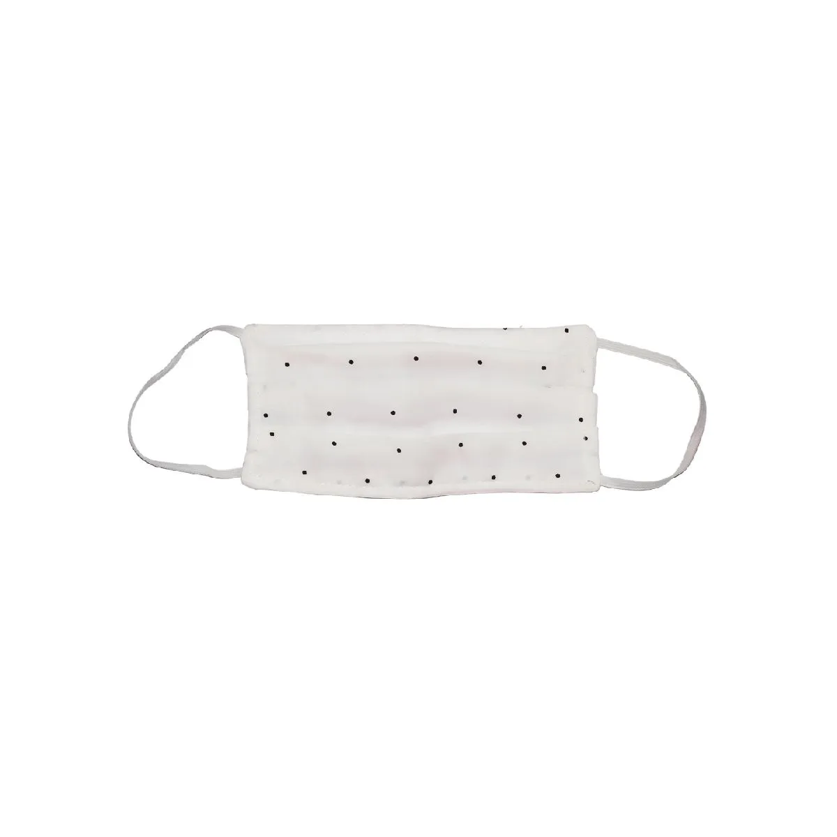 Bellofox 3-Ply White White Polka Dot Cotton Face Mask