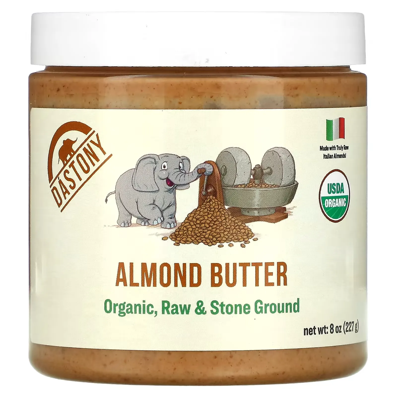 Organic Almond Butter, 8 oz (227 g)