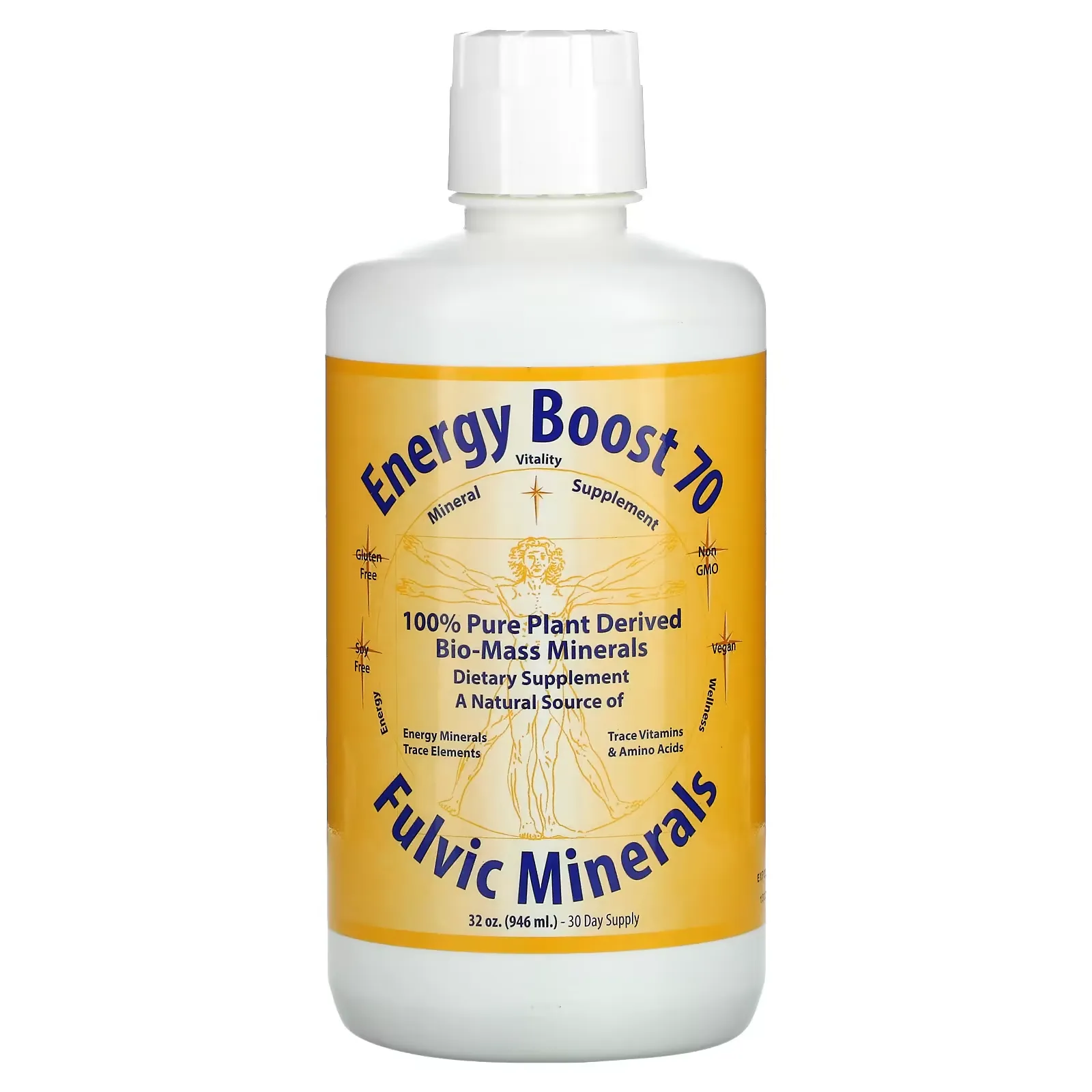 Energy Boost 70, Fulvic Minerals, 32 oz (946 ml)