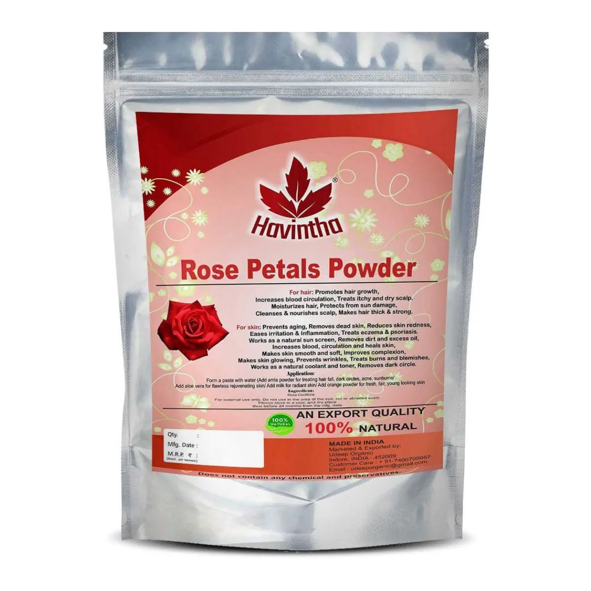 Natural Rose Petals Powder (100 g)