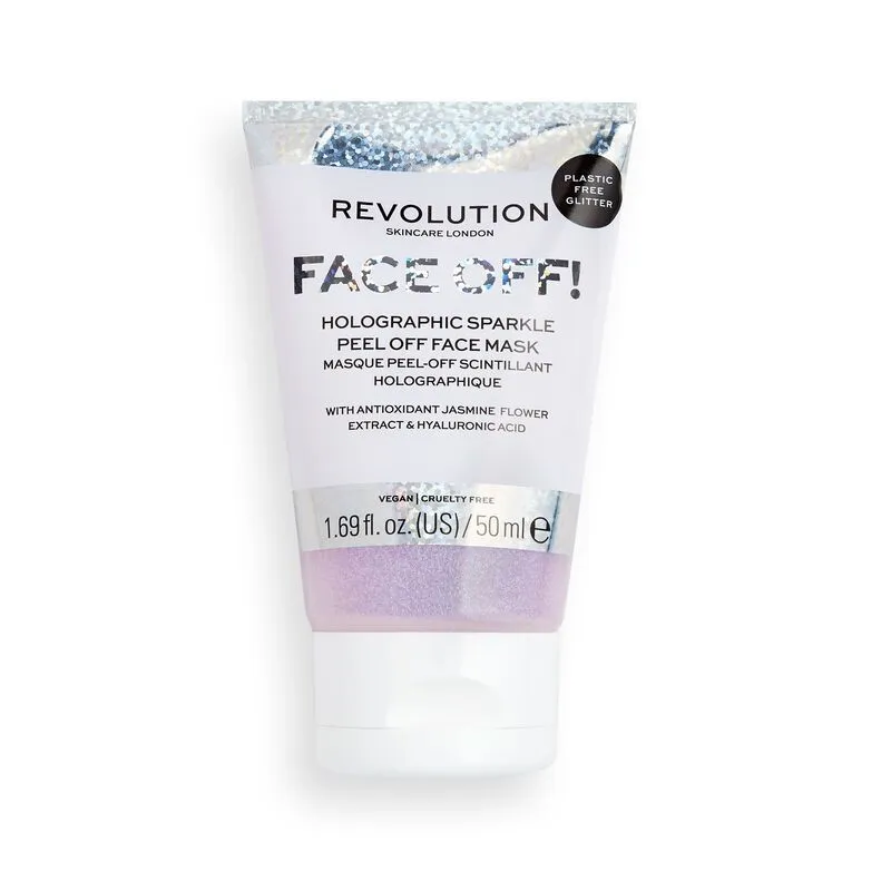 Makeup Revolution Skincare Holographic Glitter Face Off Mask