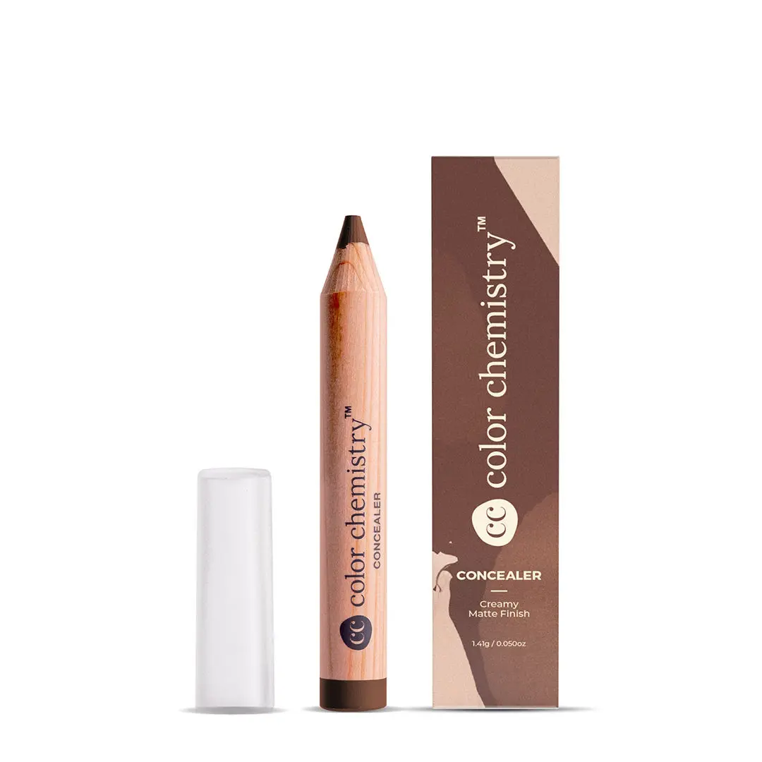 Color Chemistry Cream Concealer, Matte Finish, Lightweight, Buildable Coverage - Certified Organic (1.41 g) Tundra CO07