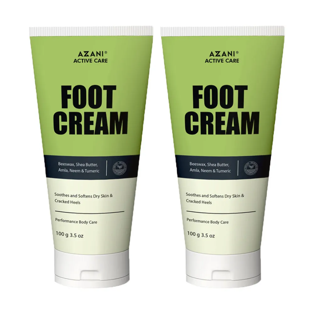 Azani Active Care Foot Cream For Rough Dry & Cracked Heel - Pack of 2