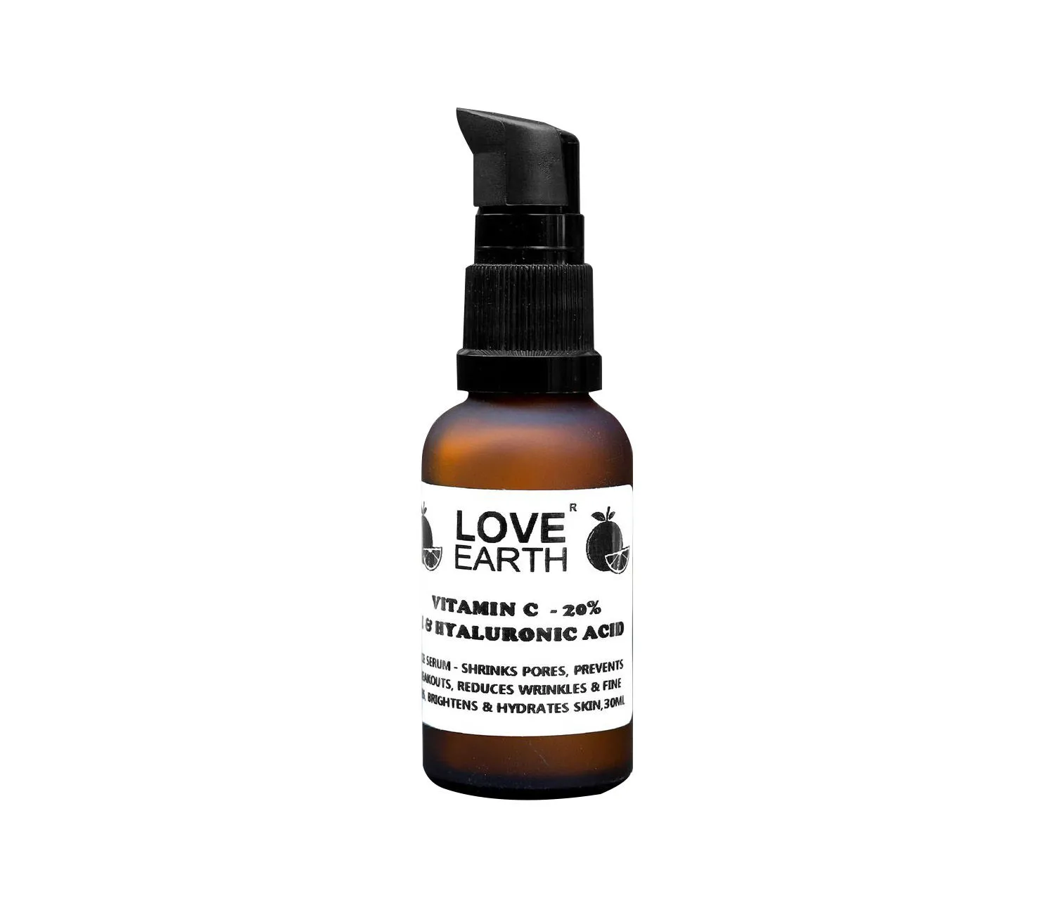 Love Earth Vitamin C Serum for Skin HydrationHyperpigmentation with Pure Vitamin C & Witch Hazel