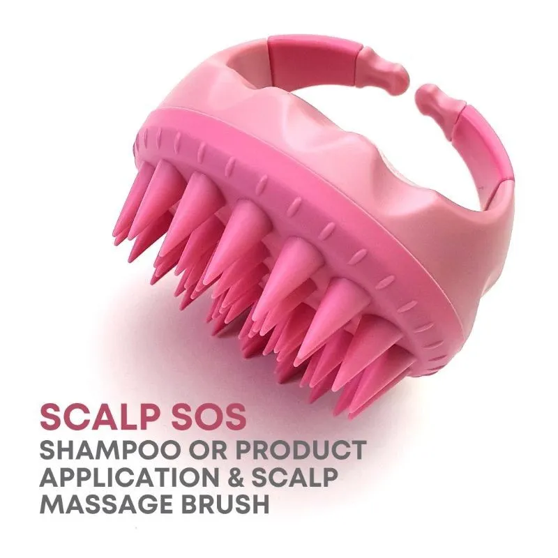 Alan Truman Scalp SOS - Scalp Massage & Shampoo Brush - Pink