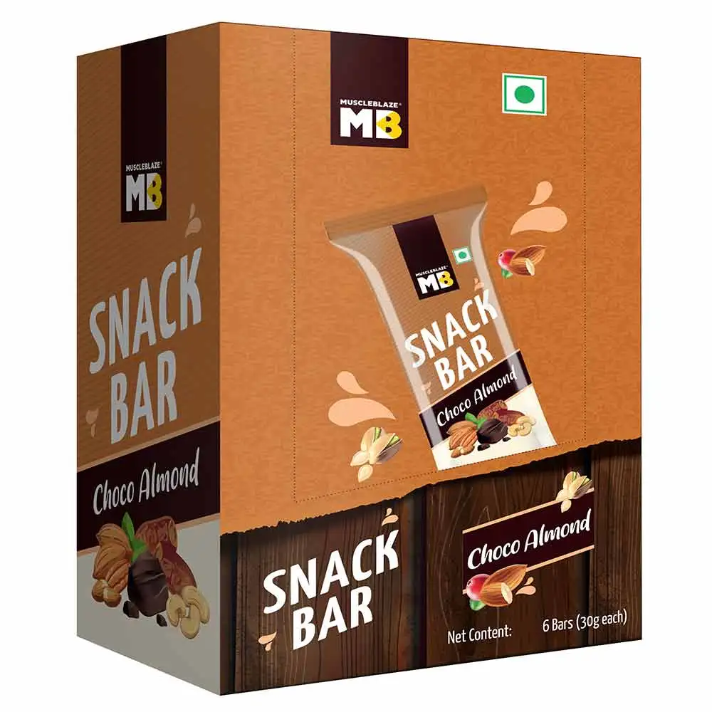 MuscleBlaze Snack Bar,  6 bar(s)  Choco Almond