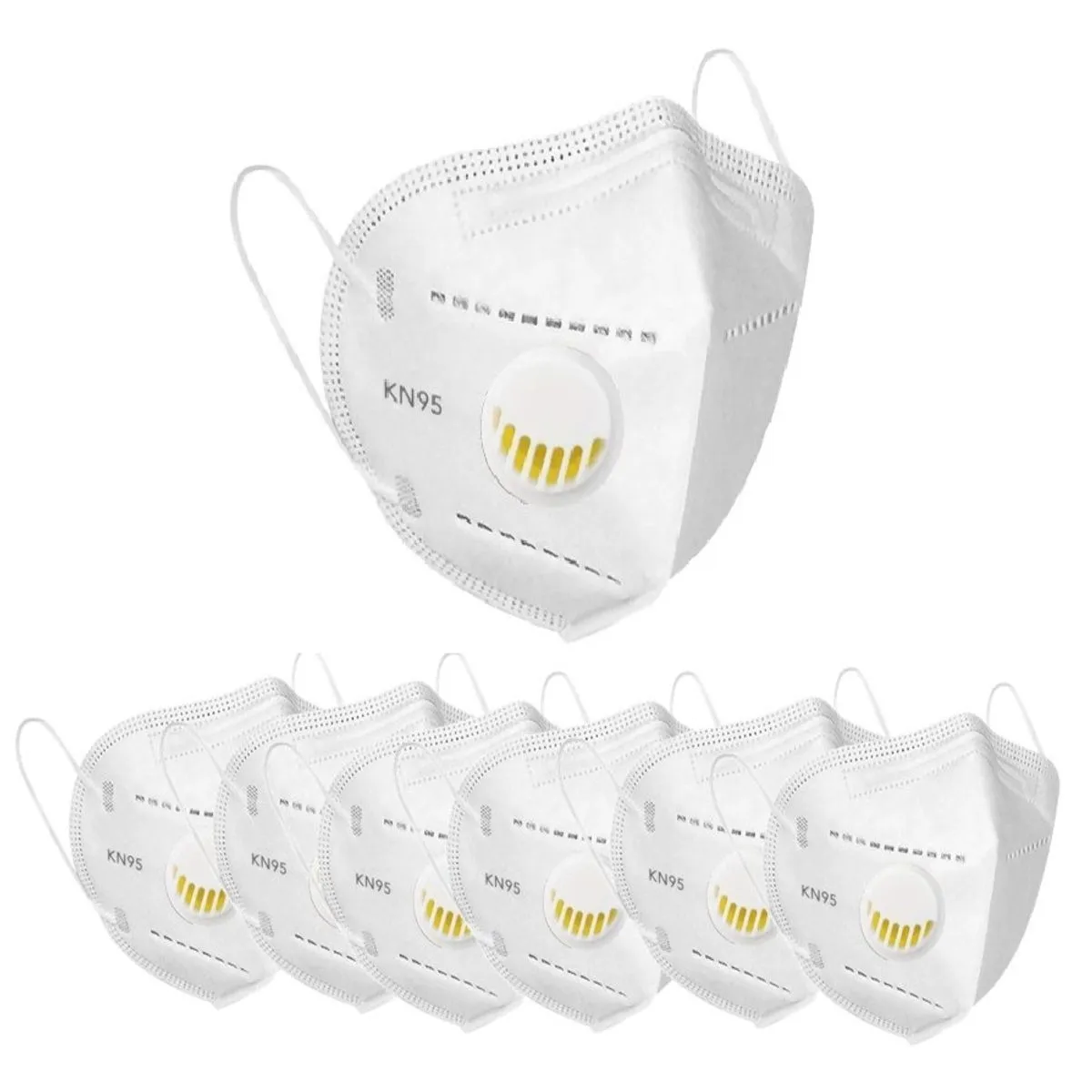 OOMPH Pack of 6 Anti-Pollution Reusable 5 Layer Mask - White