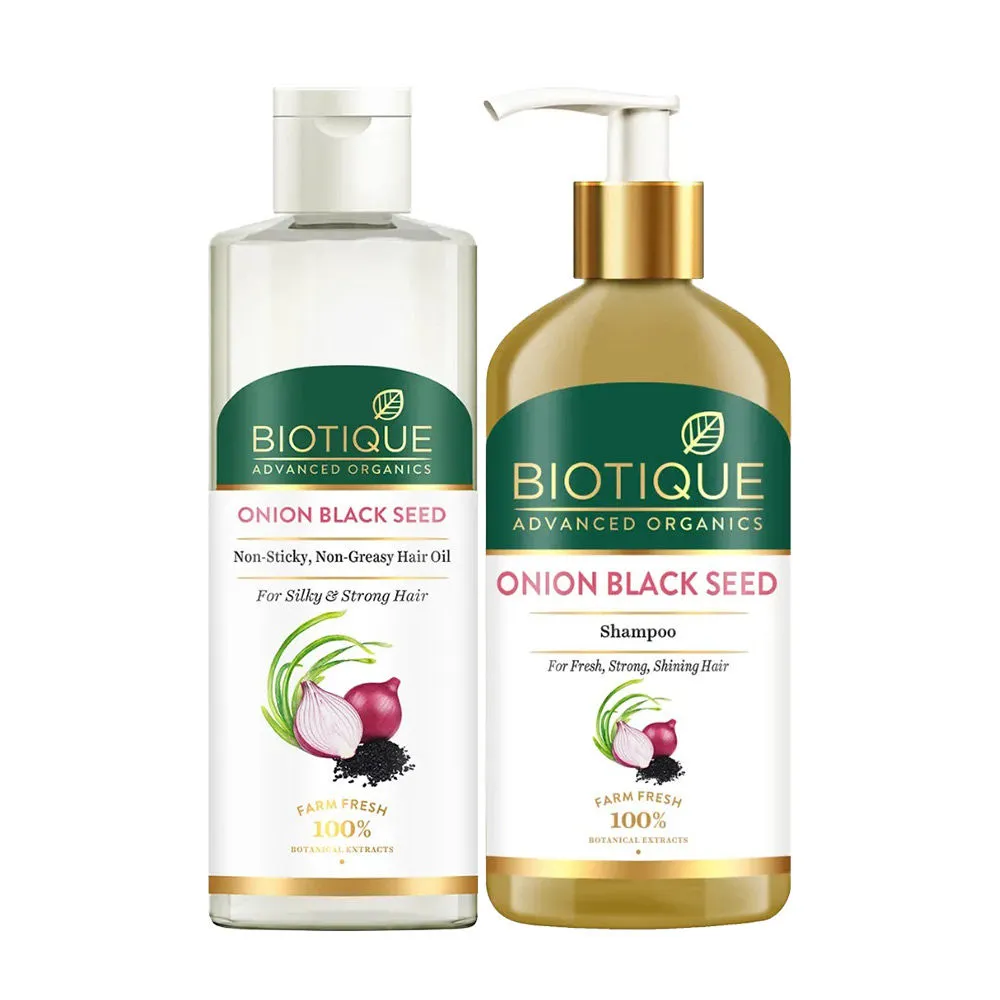 Biotique Onion Shampoo & Hair Oil Combo