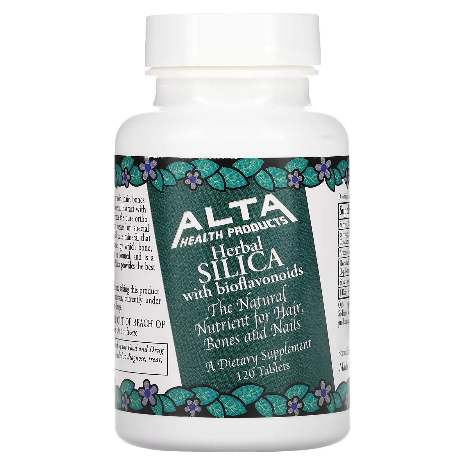 Herbal Silica with Bioflavonoids, 120 Tablets