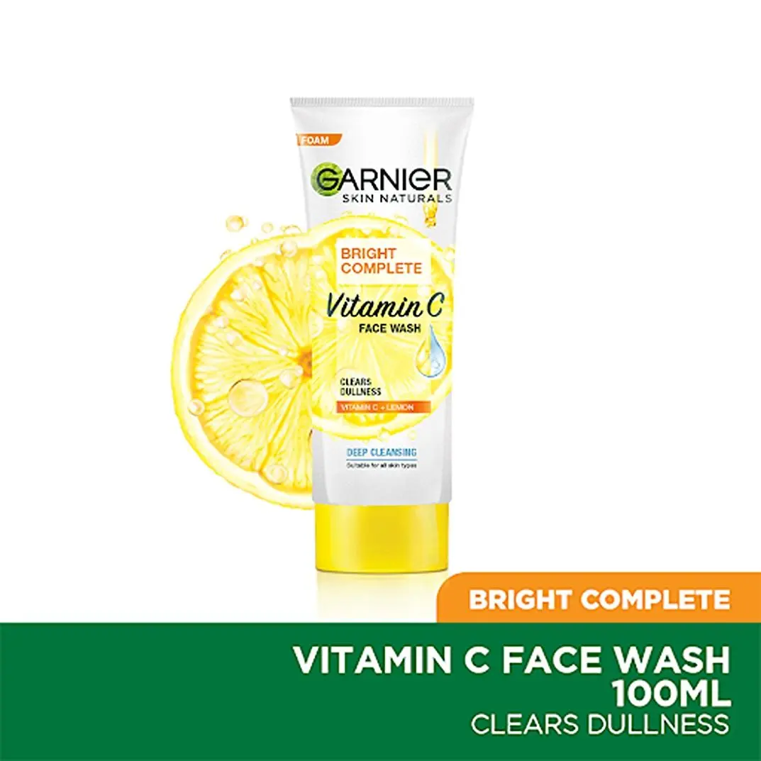 Garnier Bright Complete VITAMIN C Facewash, 100g