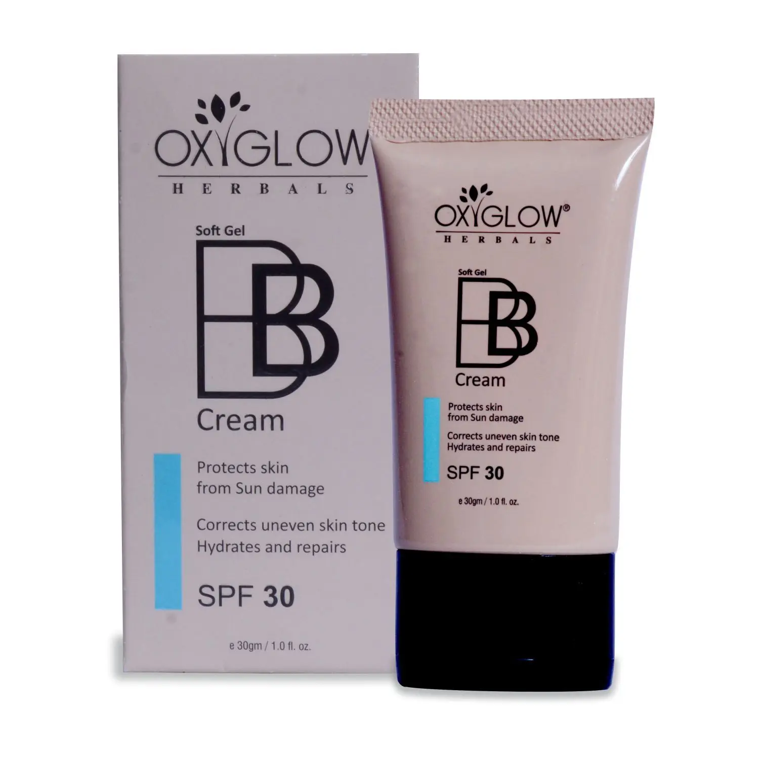 OxyGlow Herbals BB Cream SPF-30,30g,Brighten complexion,Lightens Dark Sports and reduce Fine lines 