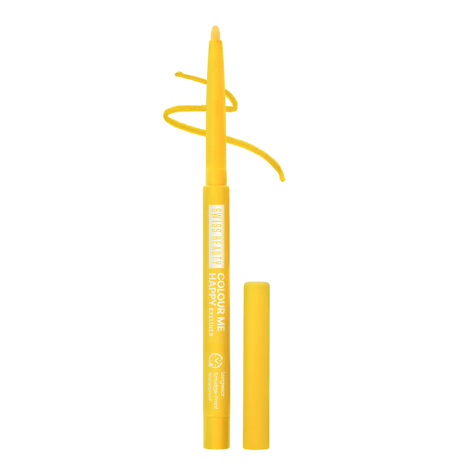 Swiss Beauty Colour Me Happy Eyeliner | Waterproof & Smudge-Proof | Long-Lasting |2-Yellow Sunflower 0.4 gm