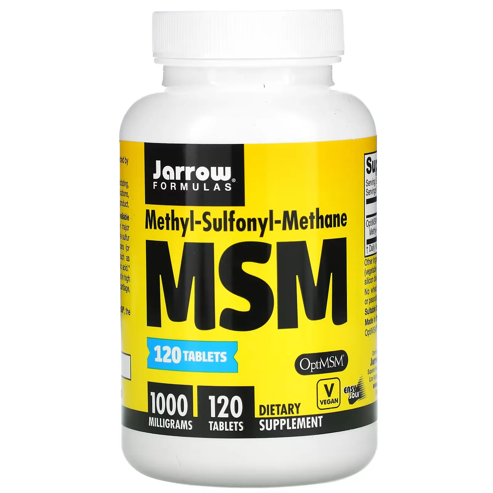 MSM, 1,000 mg, 120 Tablets