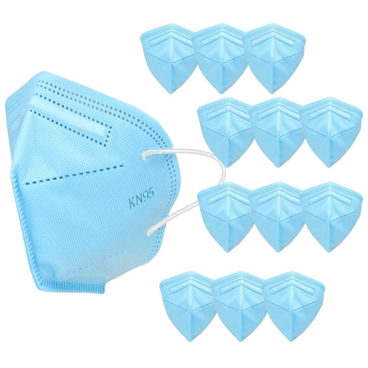 Fabula Pack Of 100 Kn95/N95 Anti-Pollution Reusable 5-Layer Mask (Blue)