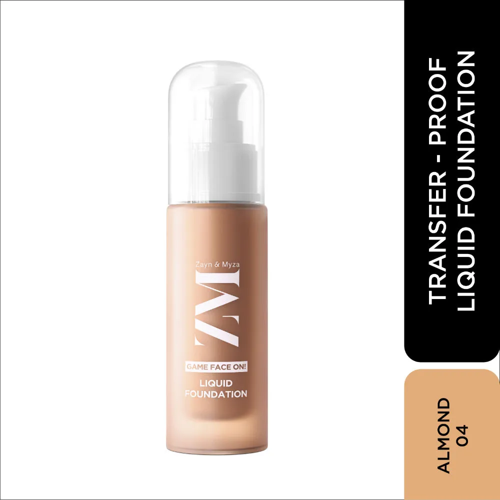 ZM Zayn & Myza Game Face On Liquid Foundation With SPF 25 - Almond