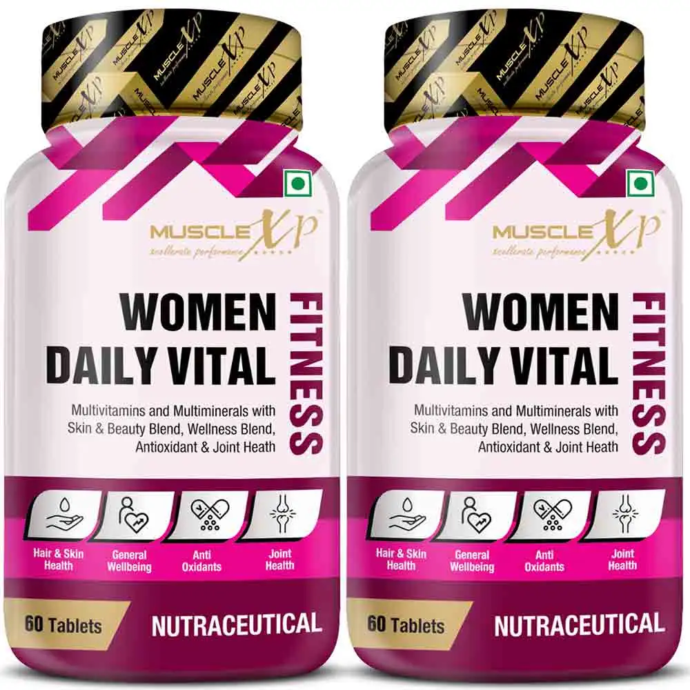 MuscleXP Women Daily Vital Fitness,  60 tablet(s)  Unflavoured (Pack of 2)